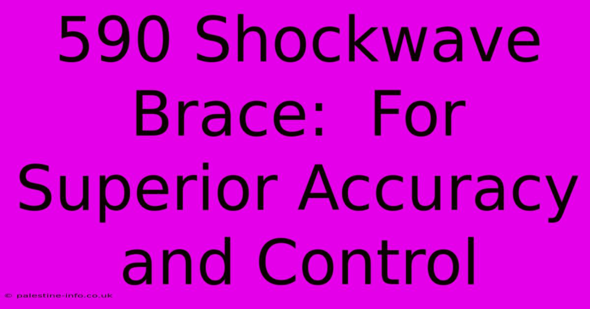 590 Shockwave Brace:  For Superior Accuracy And Control