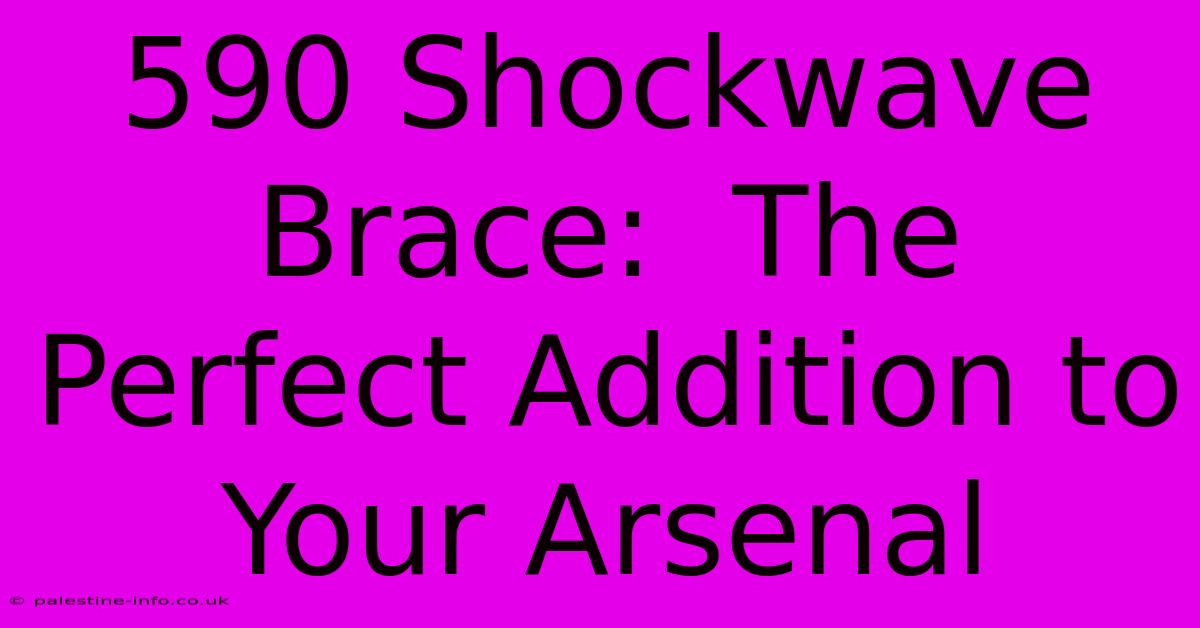 590 Shockwave Brace:  The Perfect Addition To Your Arsenal