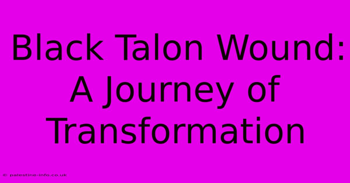 Black Talon Wound: A Journey Of Transformation