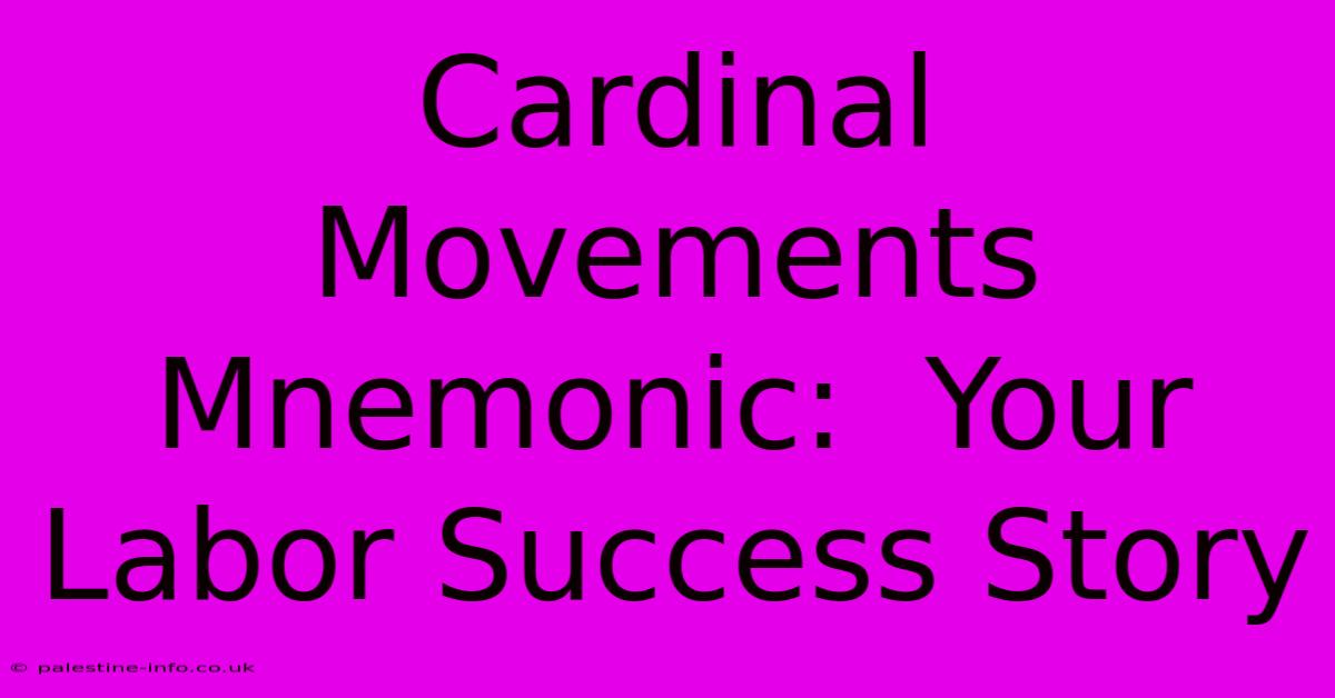 Cardinal Movements Mnemonic:  Your Labor Success Story