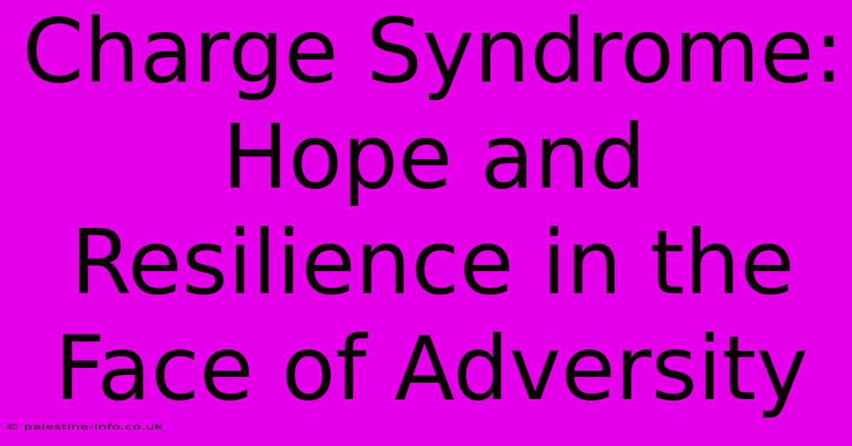 Charge Syndrome: Hope And Resilience In The Face Of Adversity