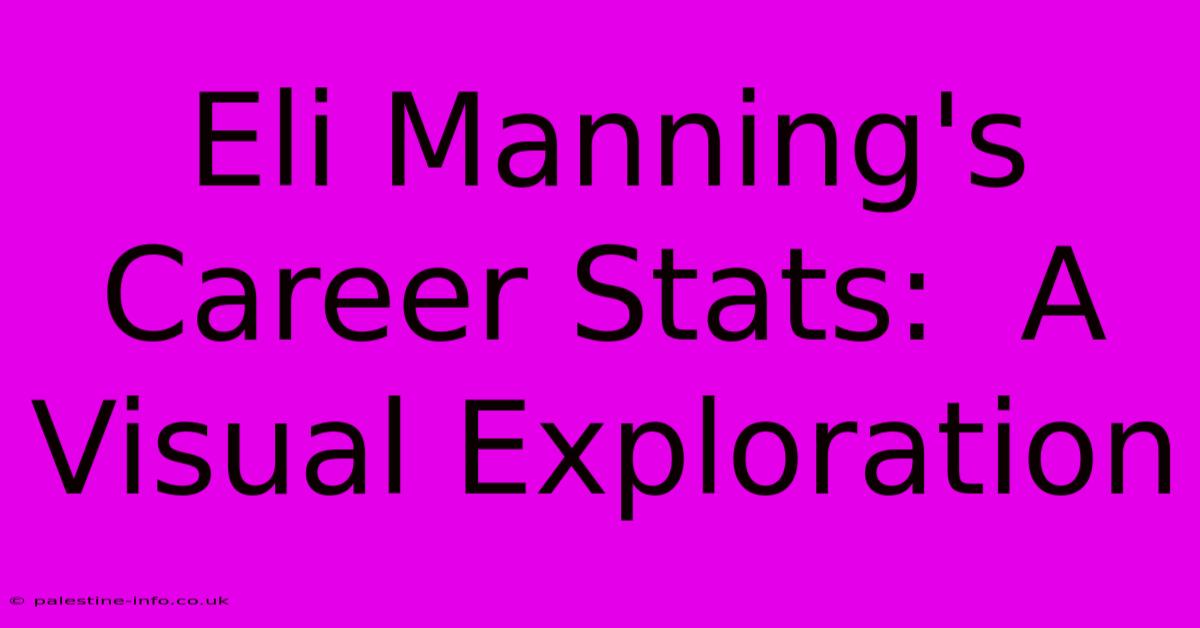 Eli Manning's Career Stats:  A Visual Exploration