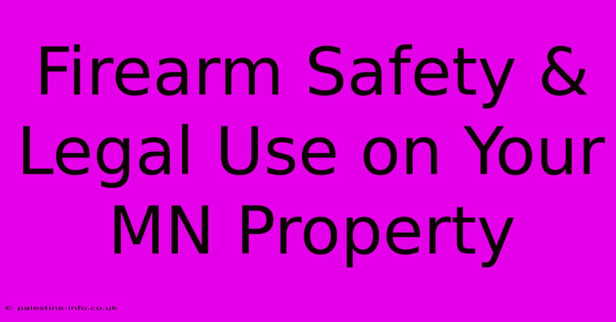 Firearm Safety & Legal Use On Your MN Property