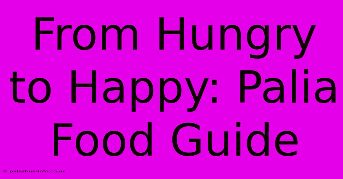 From Hungry To Happy: Palia Food Guide