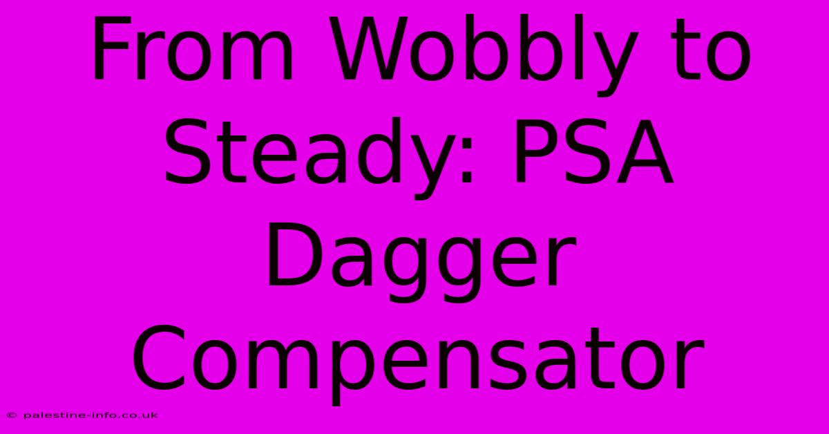 From Wobbly To Steady: PSA Dagger Compensator