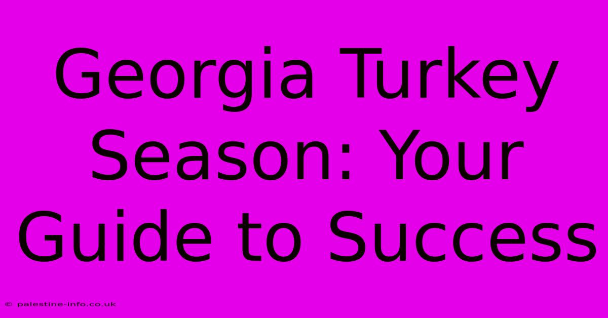 Georgia Turkey Season: Your Guide To Success