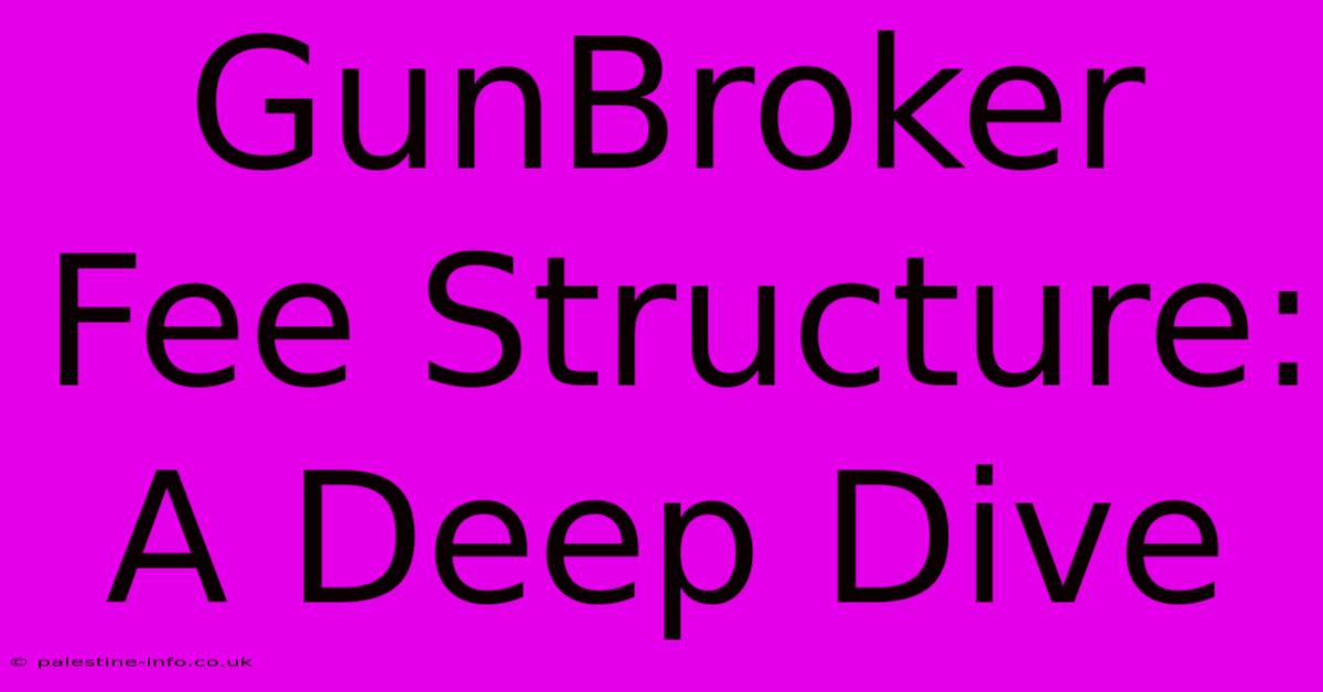 GunBroker Fee Structure: A Deep Dive