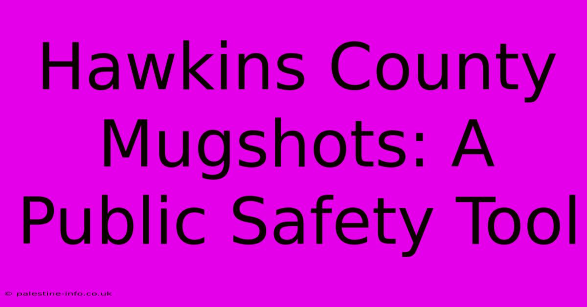 Hawkins County Mugshots: A Public Safety Tool