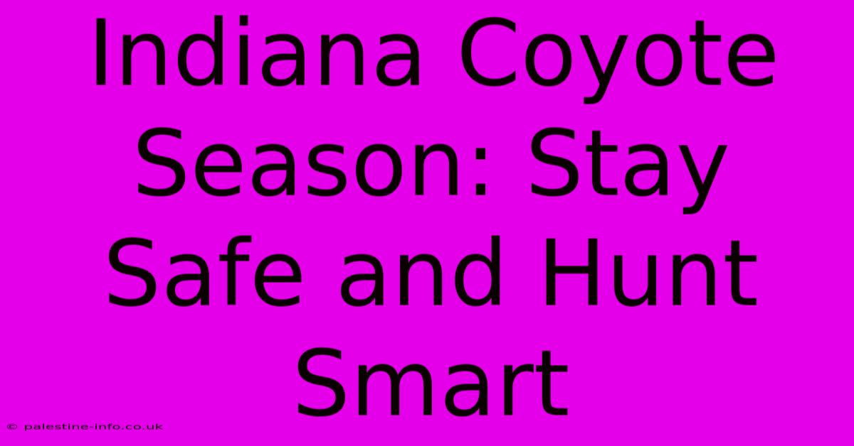 Indiana Coyote Season: Stay Safe And Hunt Smart