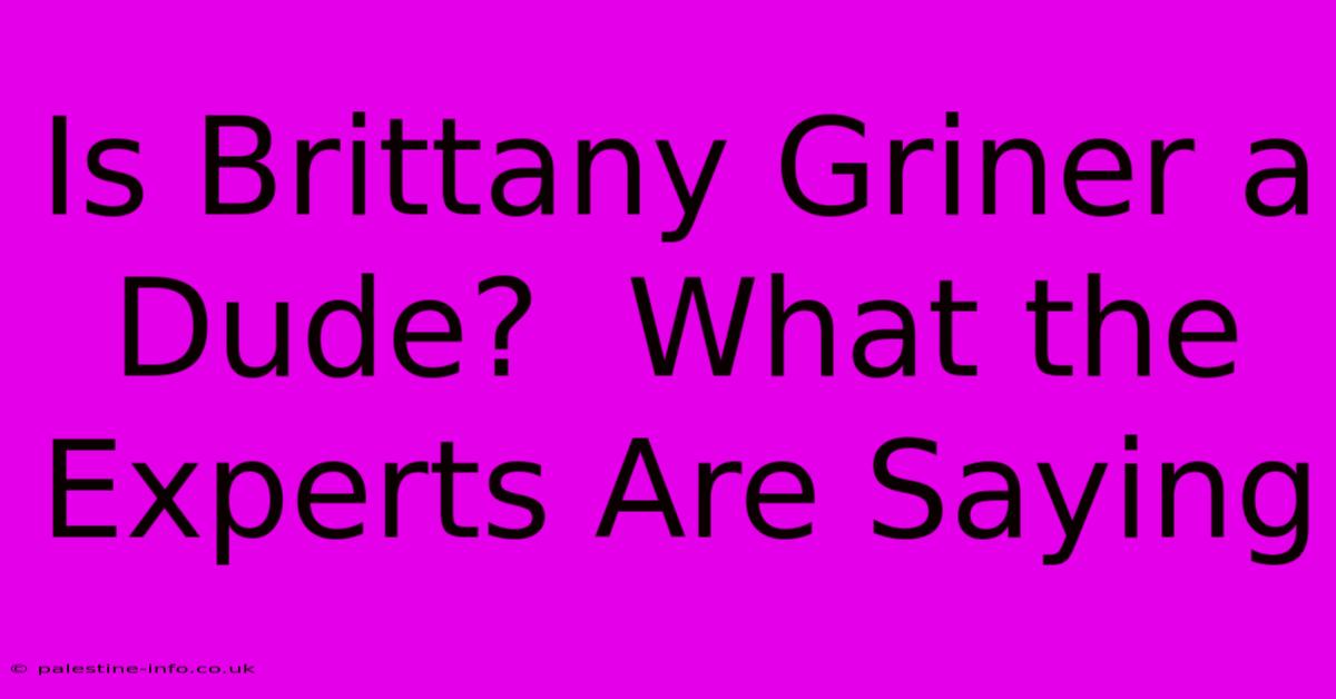 Is Brittany Griner A Dude?  What The Experts Are Saying