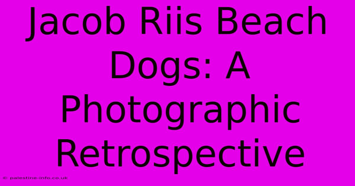 Jacob Riis Beach Dogs: A Photographic Retrospective