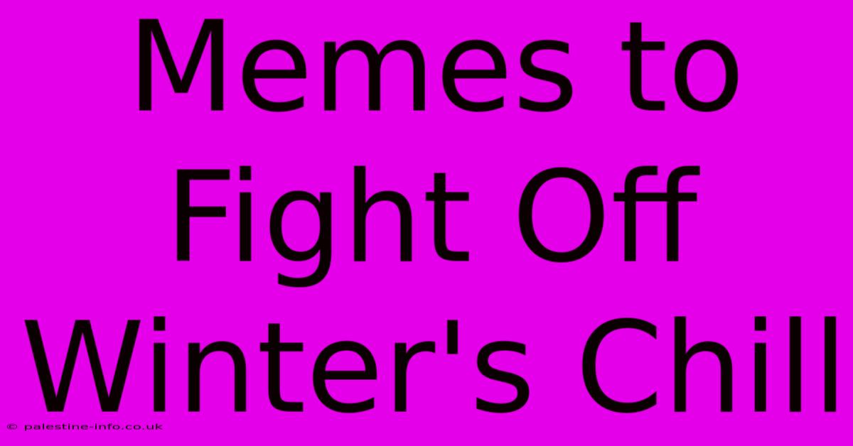 Memes To Fight Off Winter's Chill