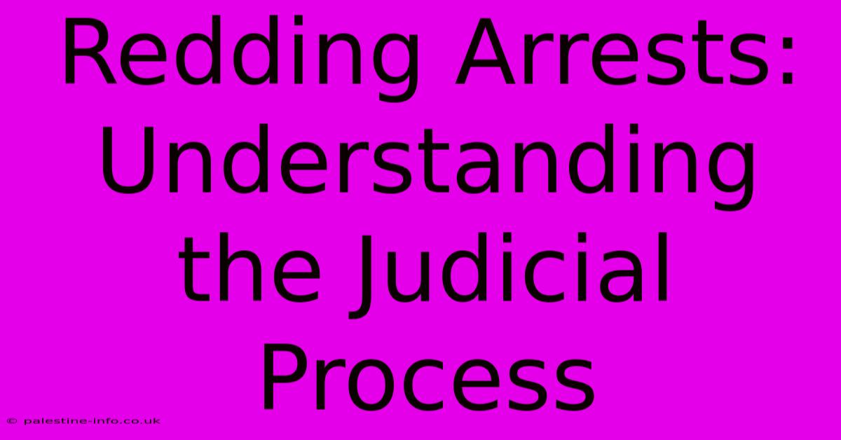 Redding Arrests:  Understanding The Judicial Process