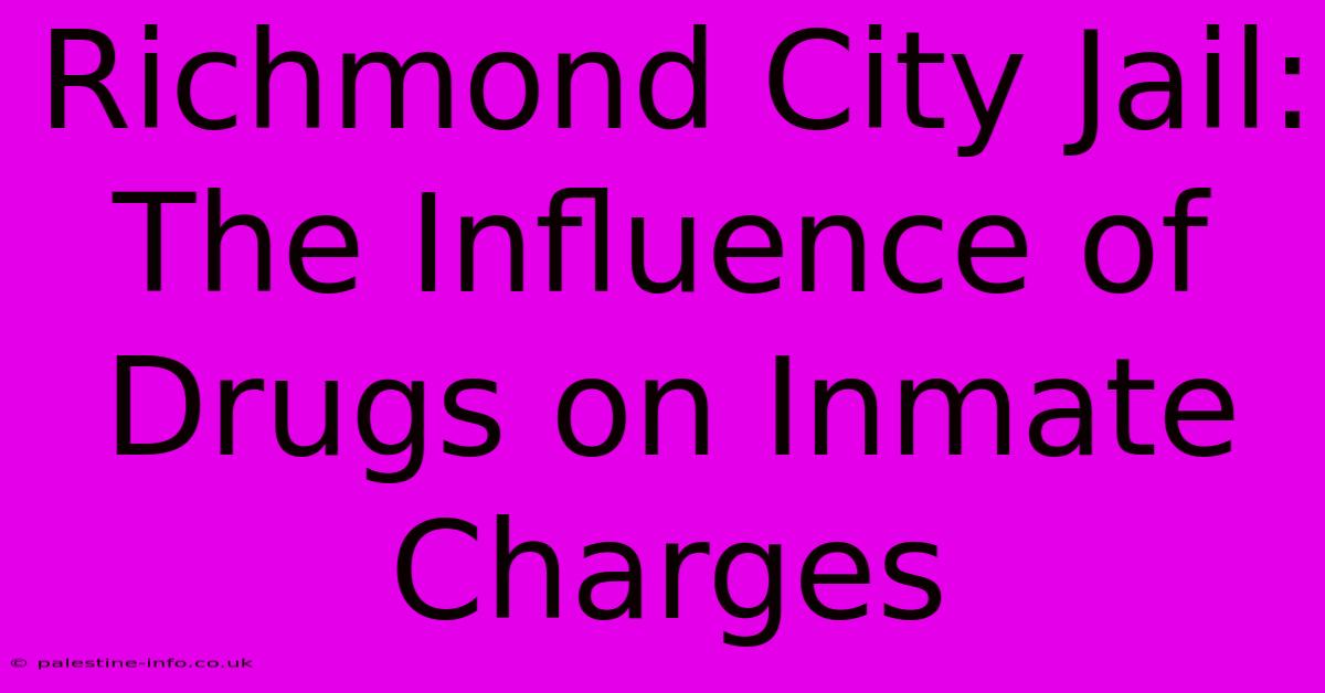 Richmond City Jail:  The Influence Of Drugs On Inmate Charges