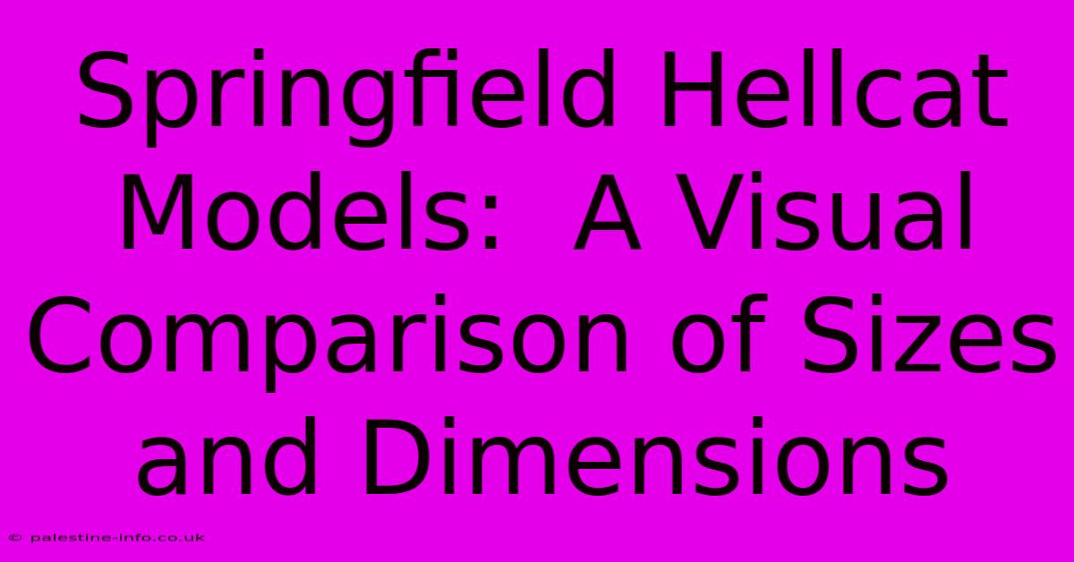 Springfield Hellcat Models:  A Visual Comparison Of Sizes And Dimensions