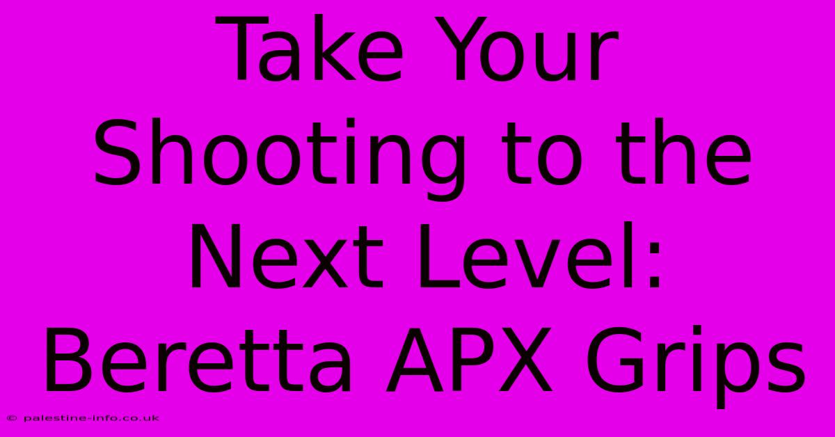 Take Your Shooting To The Next Level: Beretta APX Grips