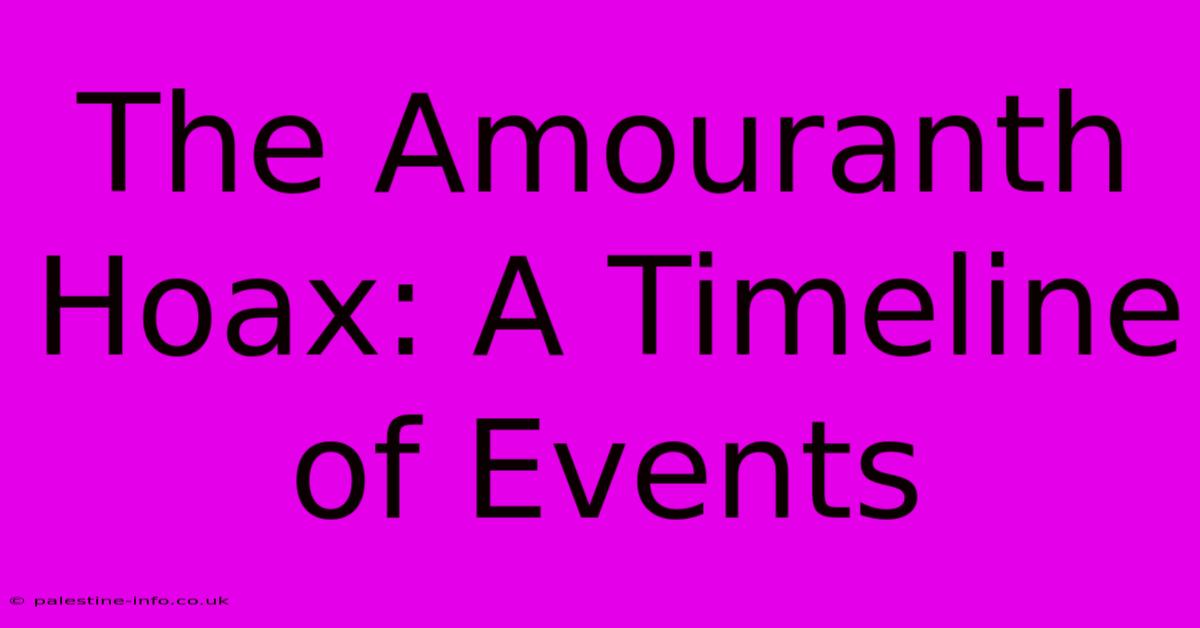 The Amouranth Hoax: A Timeline Of Events