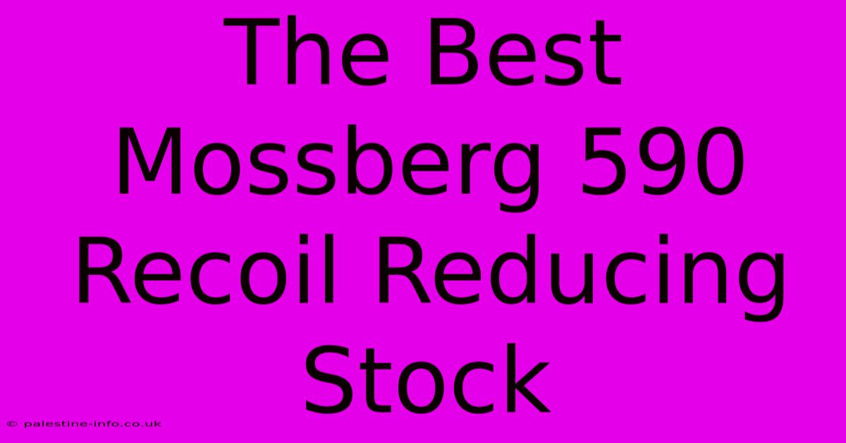 The Best Mossberg 590 Recoil Reducing Stock