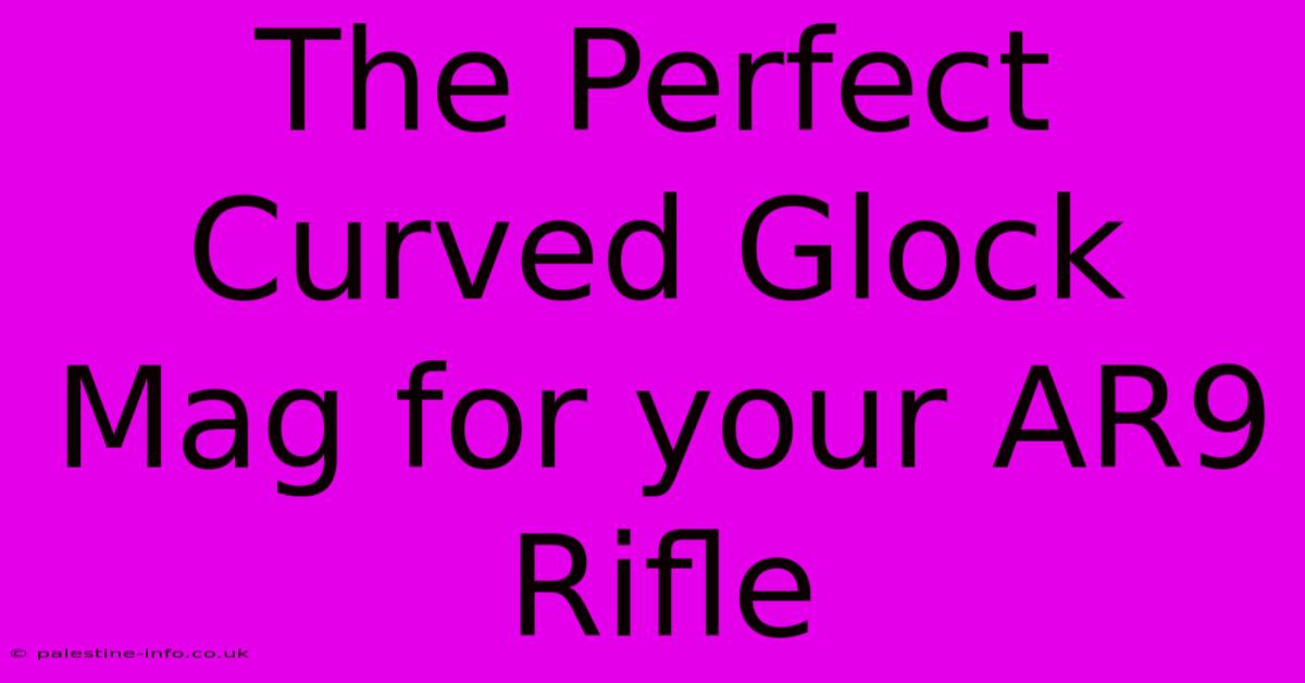 The Perfect Curved Glock Mag For Your AR9 Rifle