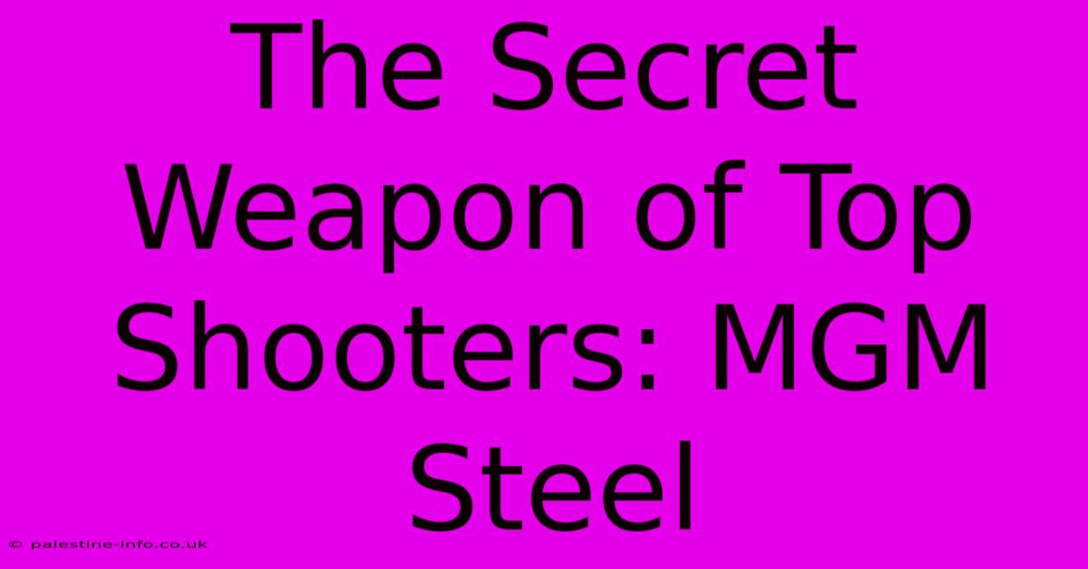 The Secret Weapon Of Top Shooters: MGM Steel