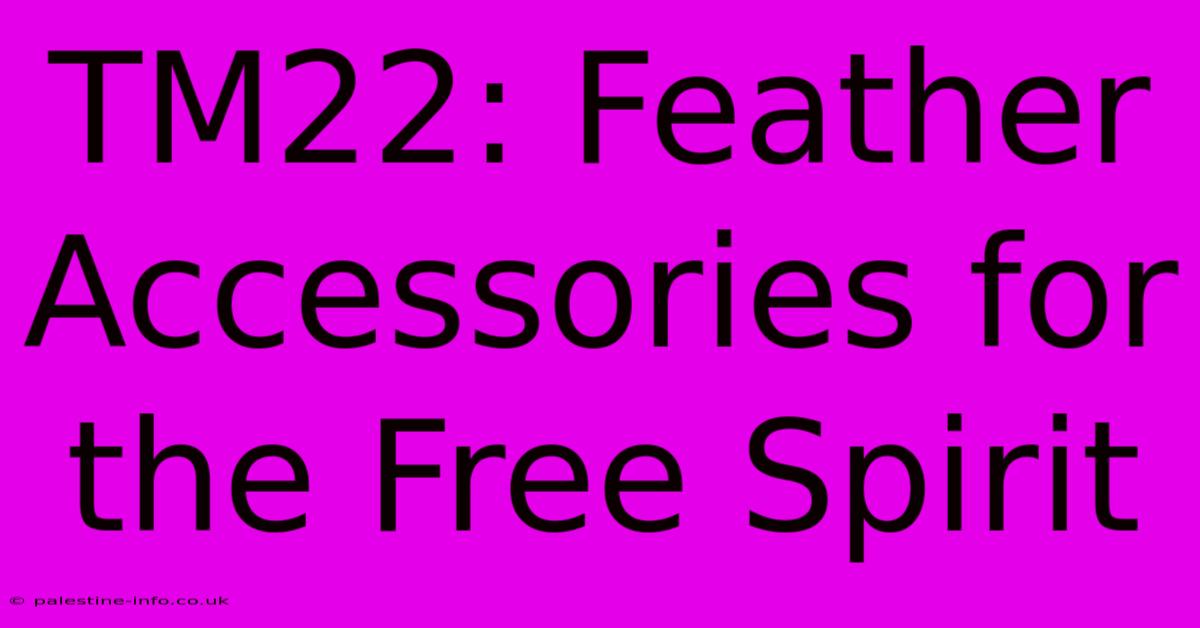 TM22: Feather Accessories For The Free Spirit