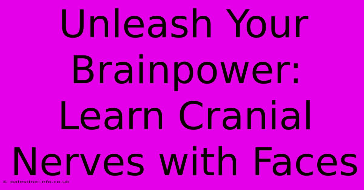 Unleash Your Brainpower: Learn Cranial Nerves With Faces