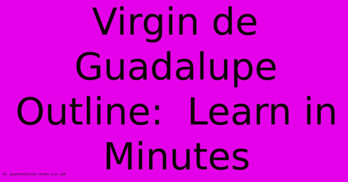 Virgin De Guadalupe Outline:  Learn In Minutes