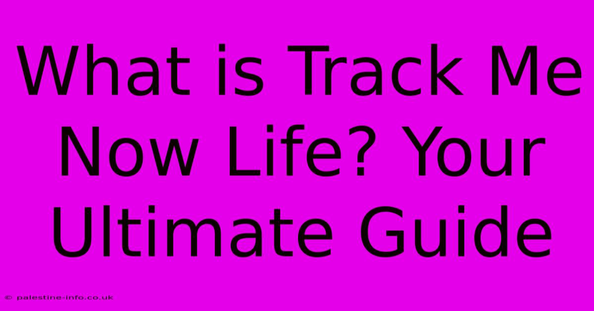 What Is Track Me Now Life? Your Ultimate Guide