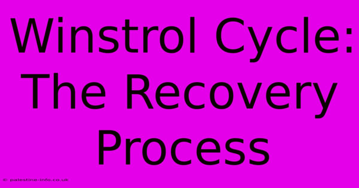 Winstrol Cycle: The Recovery Process