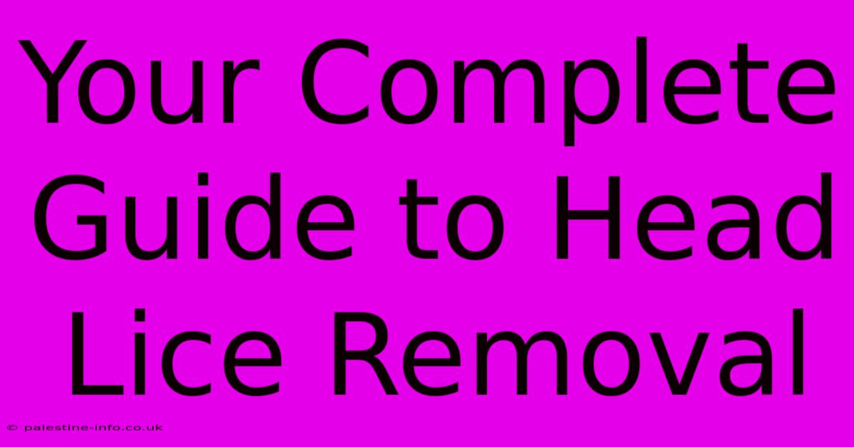 Your Complete Guide To Head Lice Removal