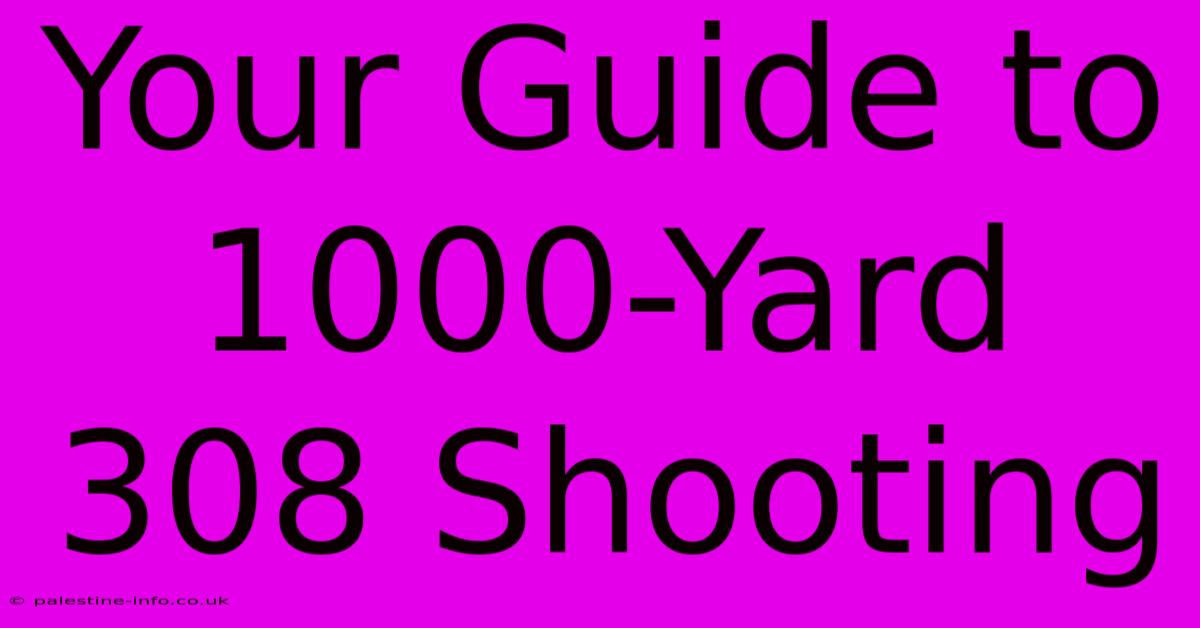 Your Guide To 1000-Yard 308 Shooting