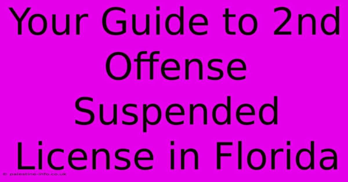 Your Guide To 2nd Offense Suspended License In Florida