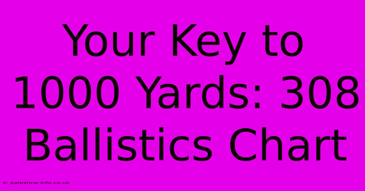 Your Key To 1000 Yards: 308 Ballistics Chart